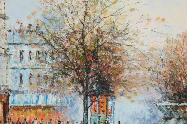 P. Sanchez Original Oil Painting on Canvas