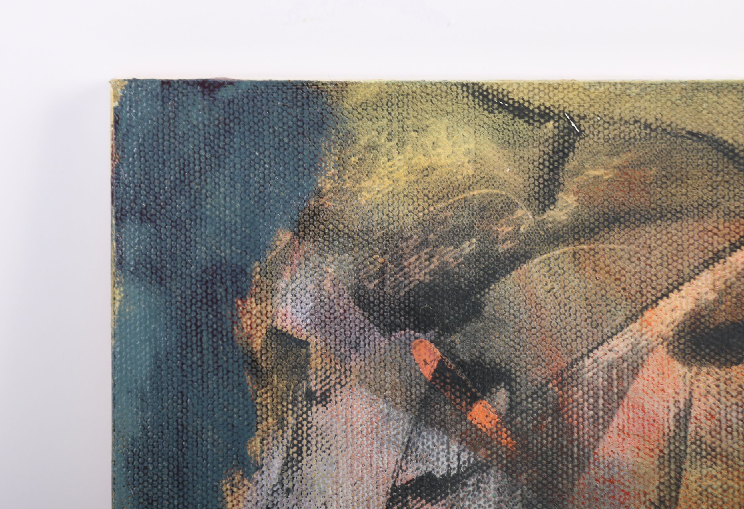 Ricardo Morin Oil Painting on Linen on Board "Still Twenty-eight"