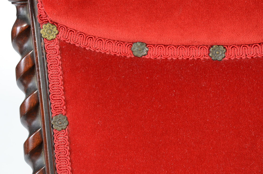 American Victorian-Style Walnut Rocking Chair