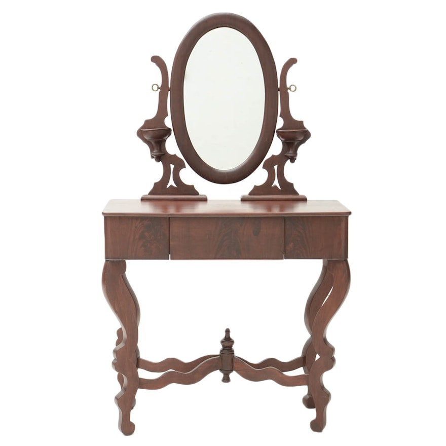 Late Classical Dressing Table with Mirror