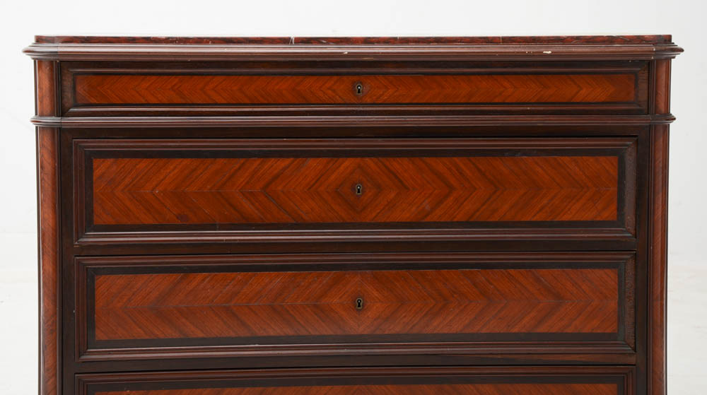 French Louis Philippe Rosewood and Ebonized Chest