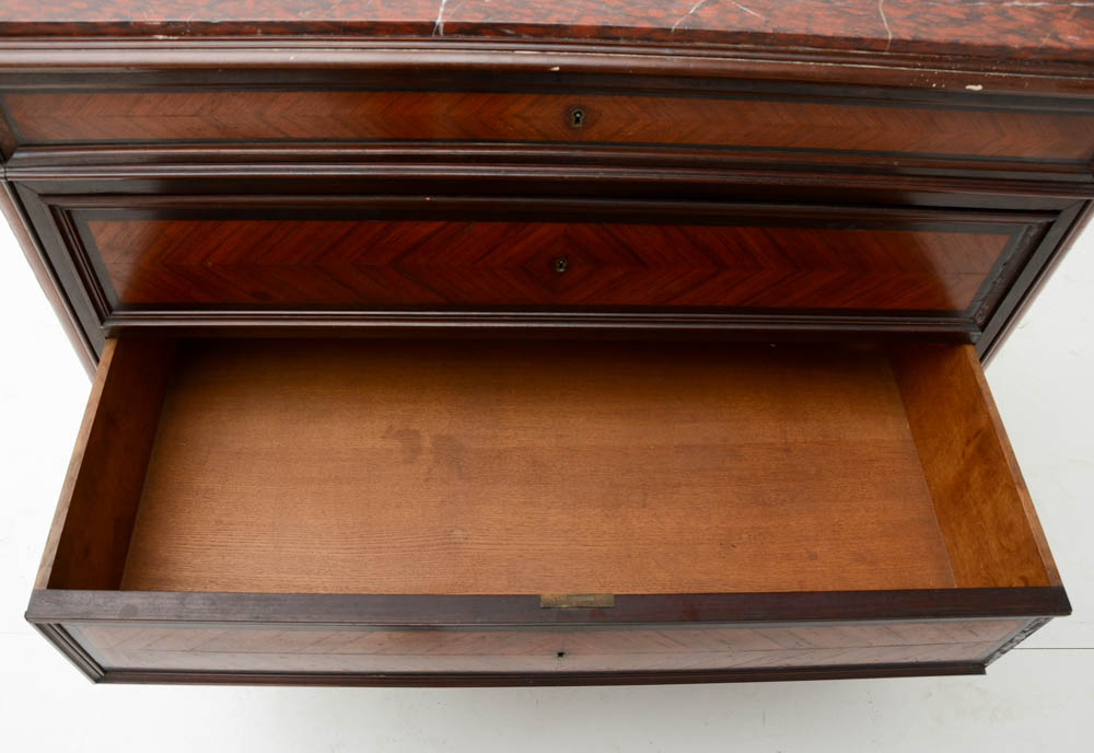 French Louis Philippe Rosewood and Ebonized Chest