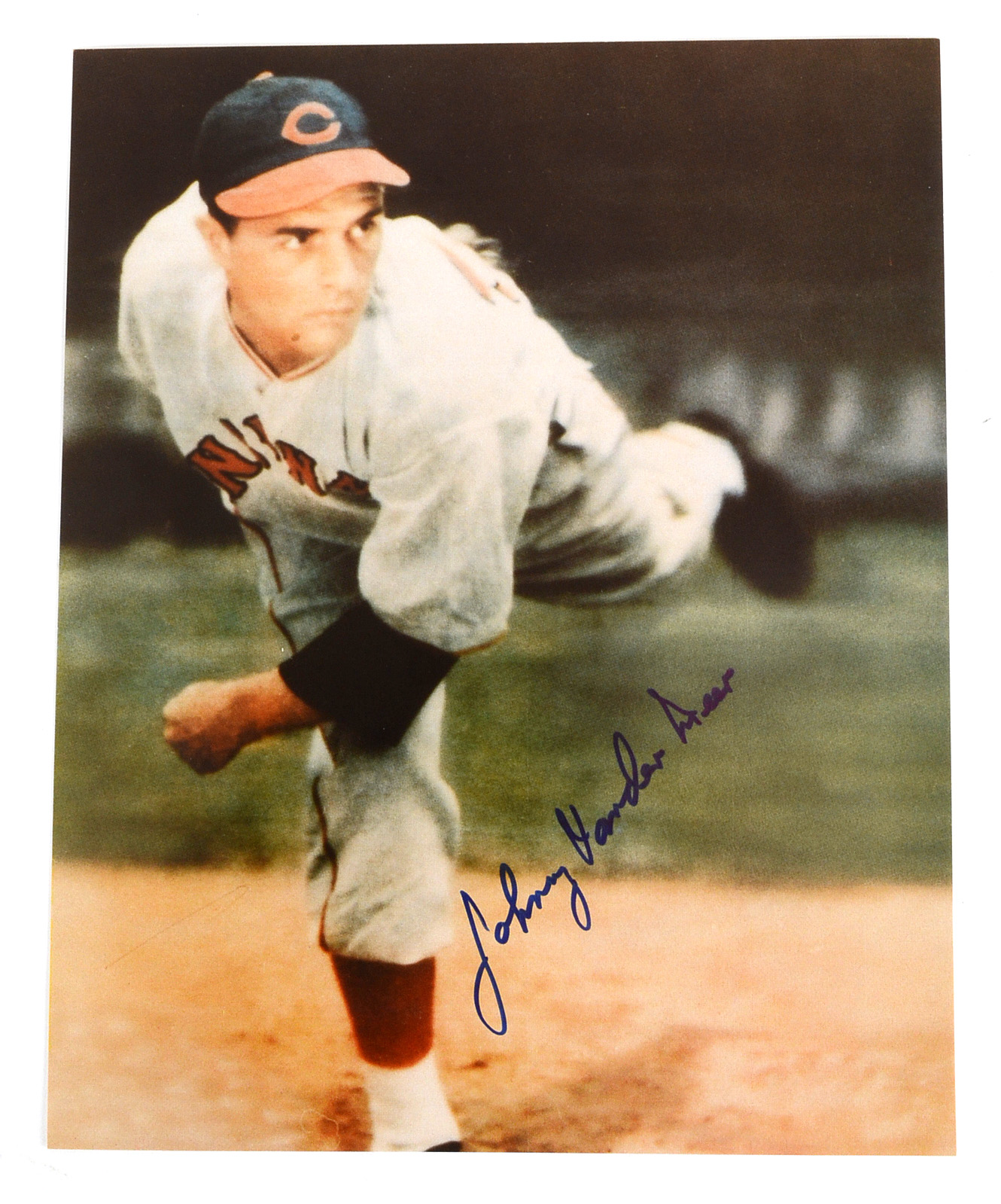 Johnny Vander Meer Cincinnati Reds Signed Photo