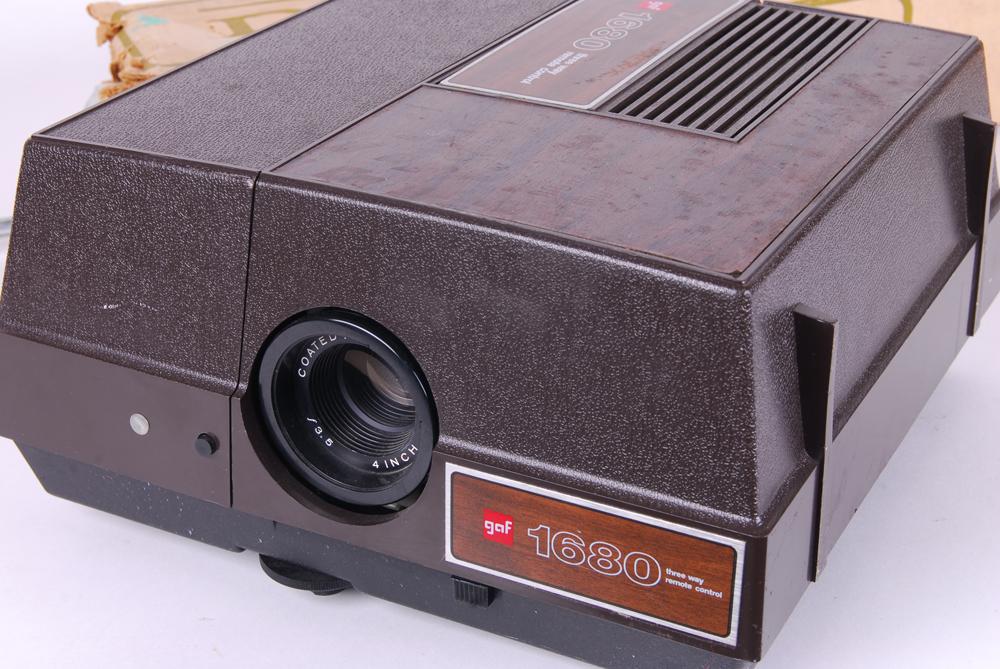 Gaf Projector and Da-Lite Projector Screen