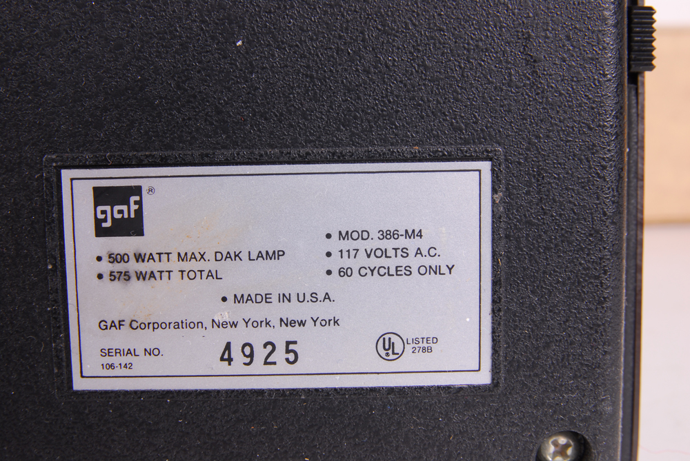 Gaf Projector and Da-Lite Projector Screen