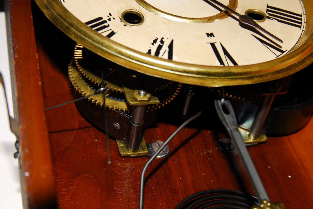 Wood Shelf Clock and Wall Shelf