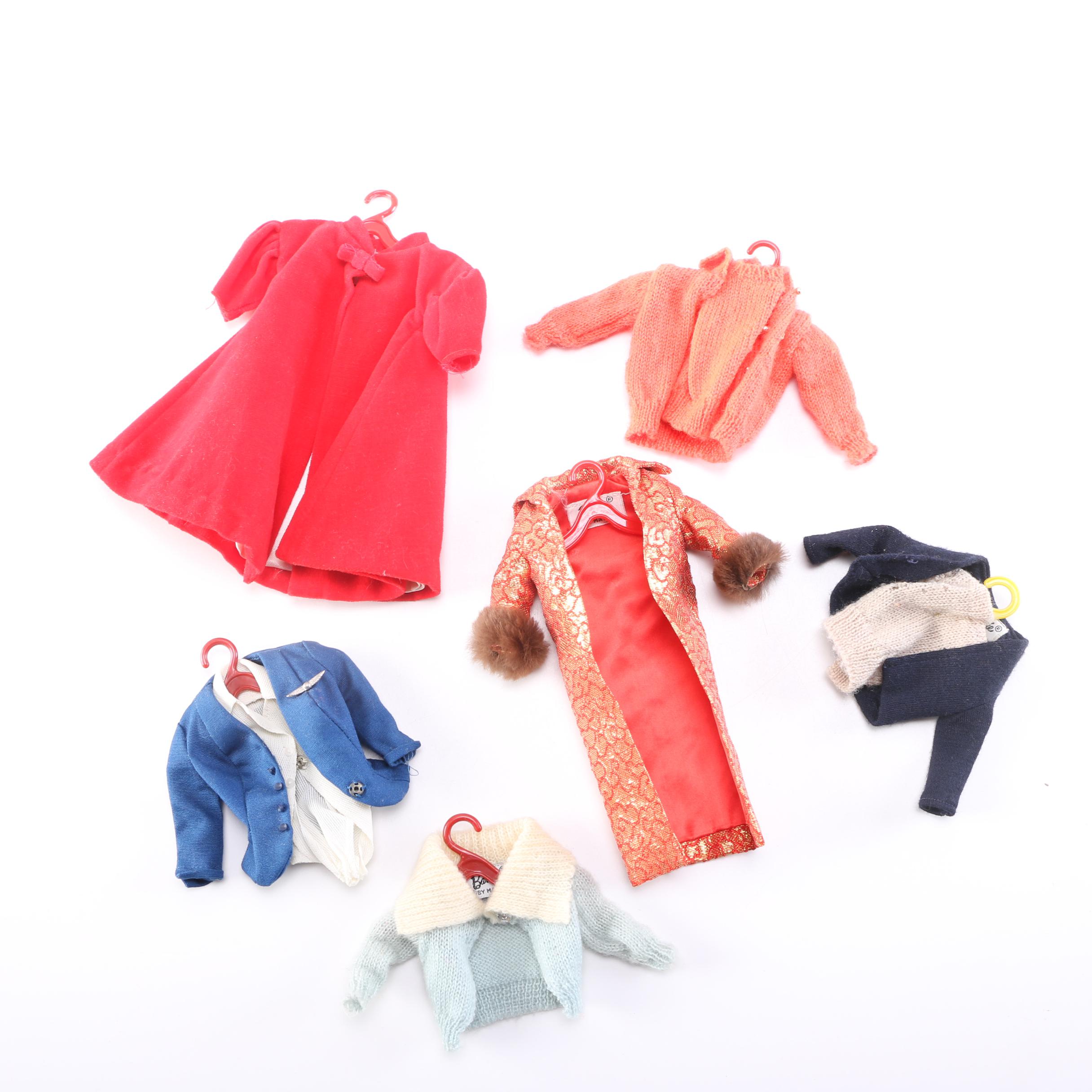 Circa 1960 Barbie Clothes and Closet Case