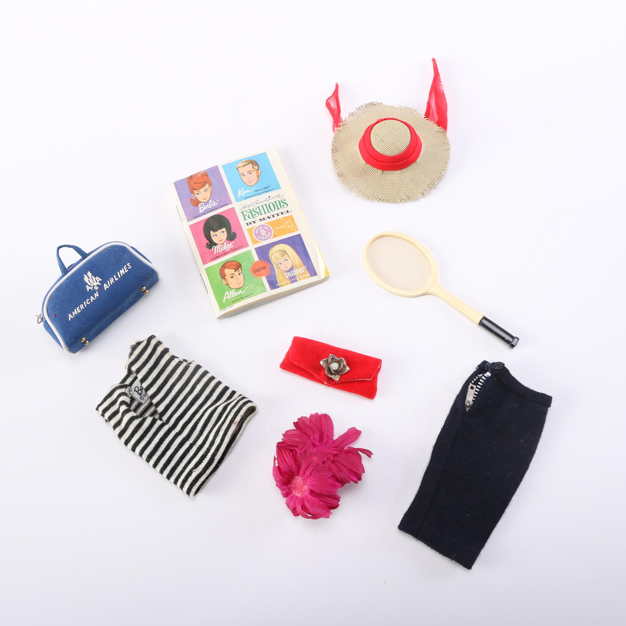 Circa 1960 Barbie Clothes and Closet Case