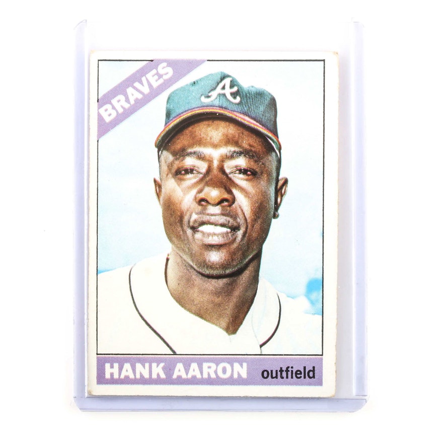 1966 Topps Hank Aaron Baseball Card