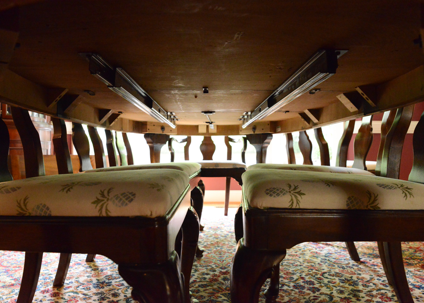 Drexel Heritage Mahogany Dining Room Table and Chairs