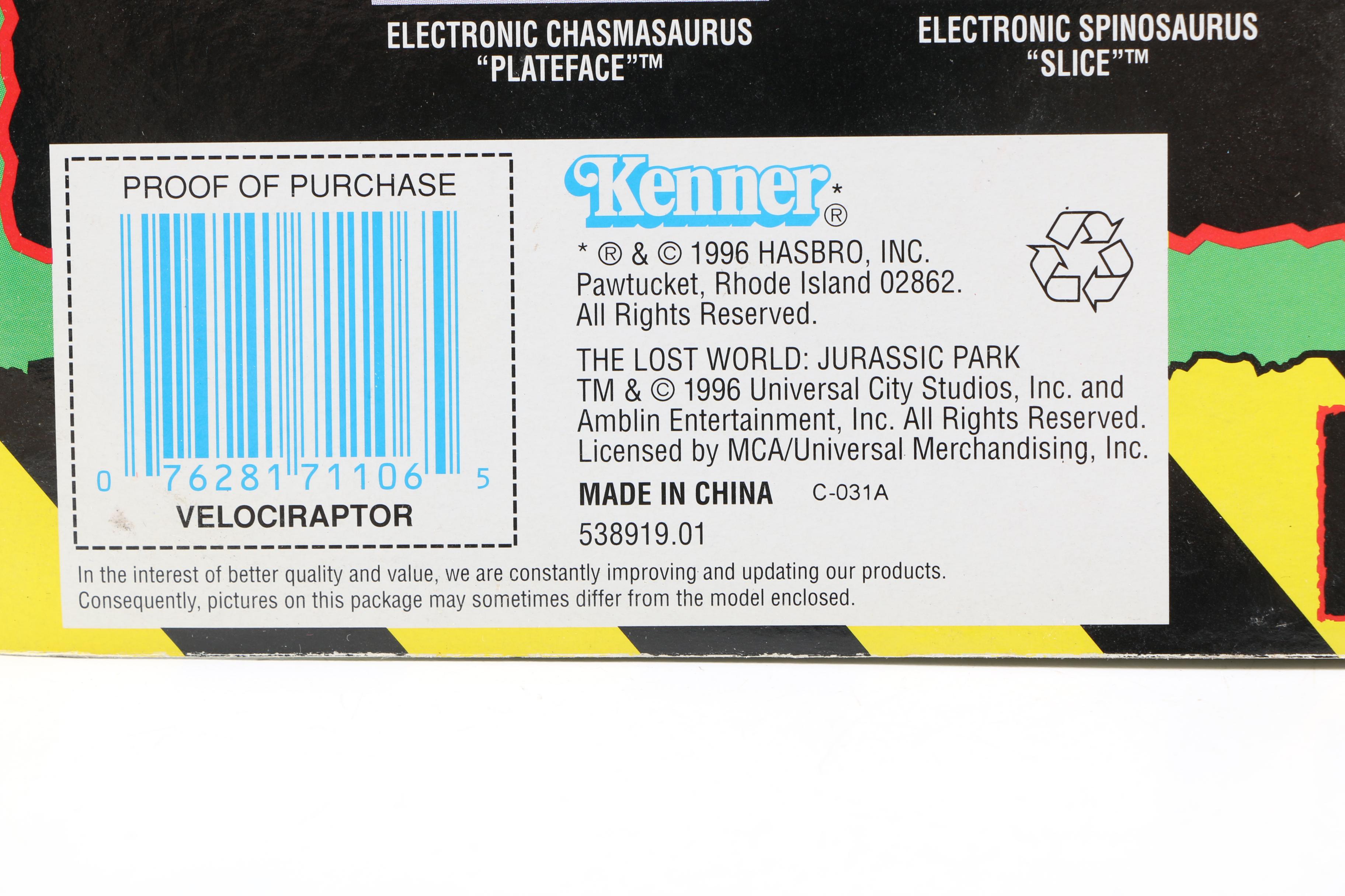 "Jurassic Park" and "Indiana Jones" Toys with Model Car