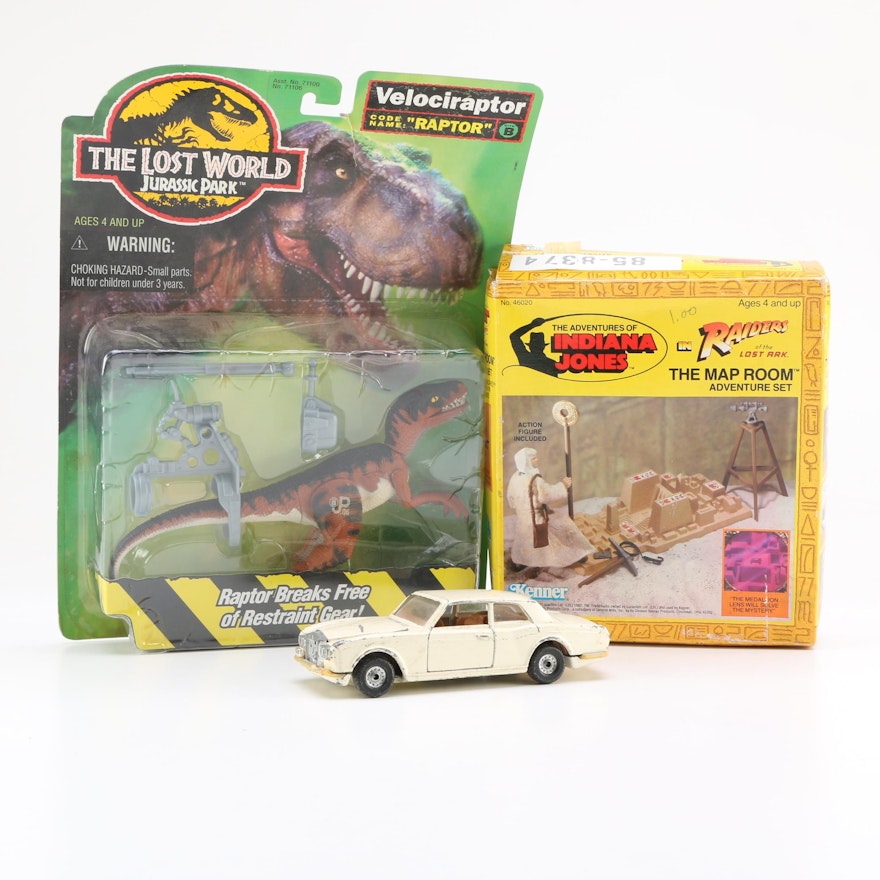 "Jurassic Park" and "Indiana Jones" Toys with Model Car