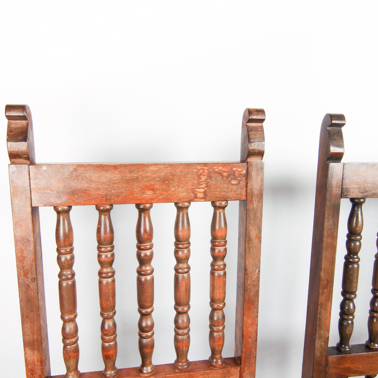 Vintage Spanish Colonial Style Dining Chairs