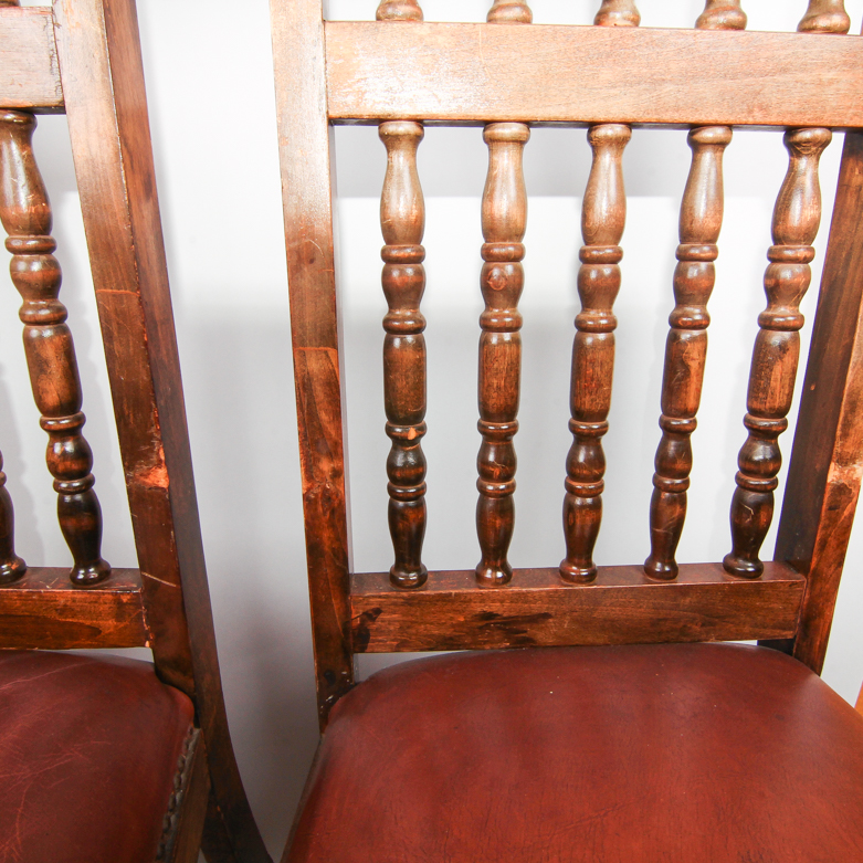 Vintage Spanish Colonial Style Dining Chairs