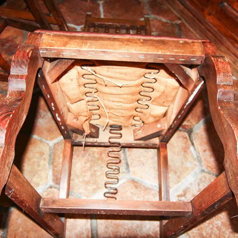 Vintage Spanish Colonial Style Dining Chairs