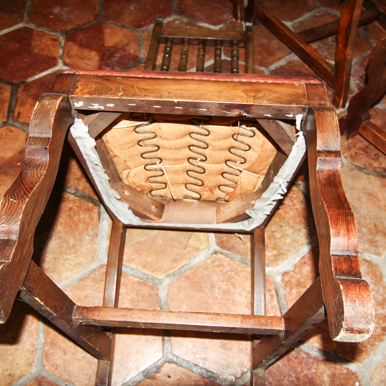 Vintage Spanish Colonial Style Dining Chairs