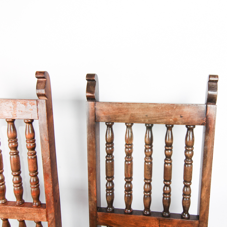 Vintage Spanish Colonial Style Dining Chairs