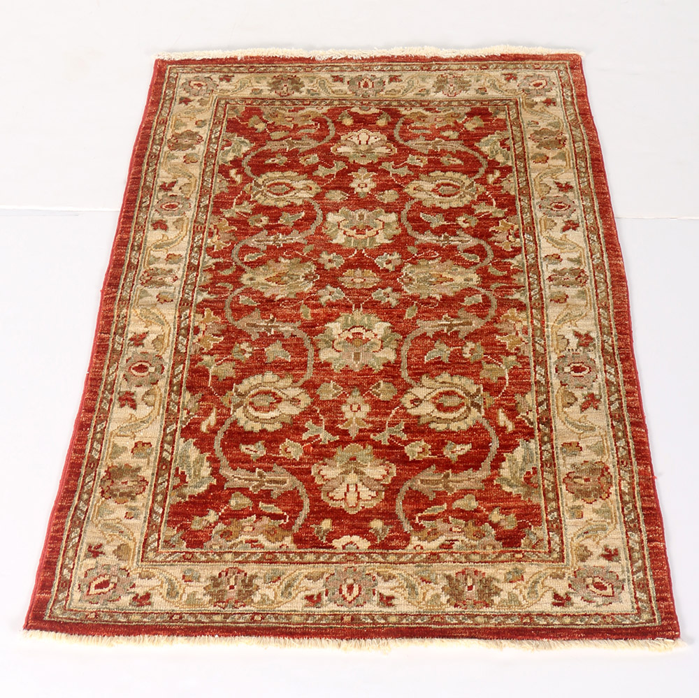 Hand Knotted Turkish Wool Accent Rug