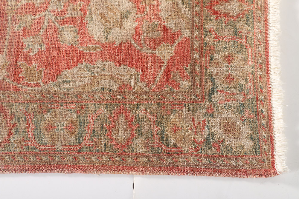 Hand Knotted Pakistani Herati Accent Rug