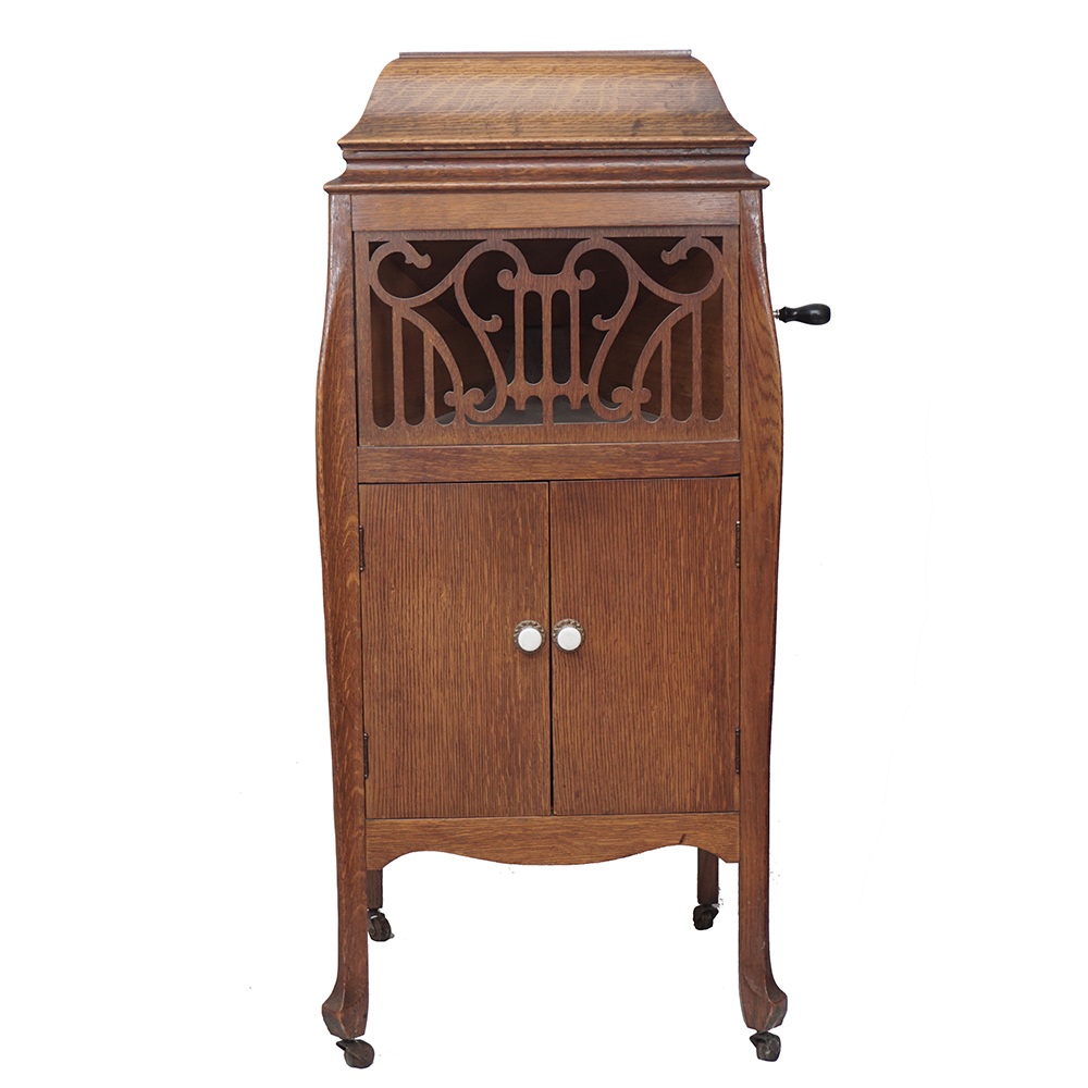 Antique Cecilian Phonograph in Mahogany Case