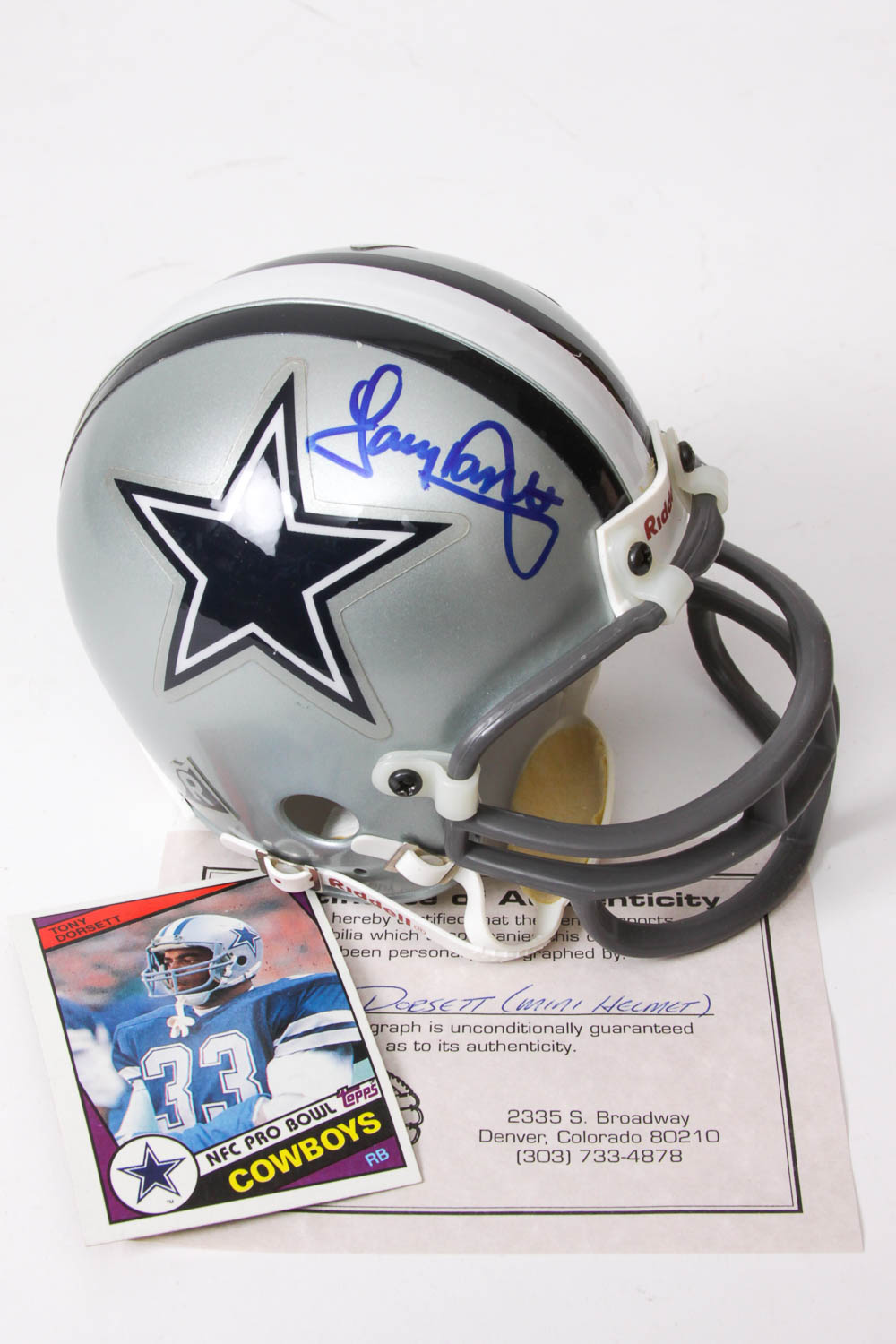 Dallas Cowboys Autographed Mini Helmets