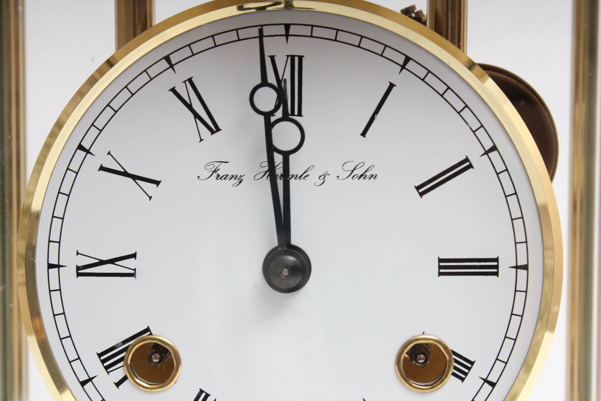 Franz Hermle and Sohn Brass Mantel Clock