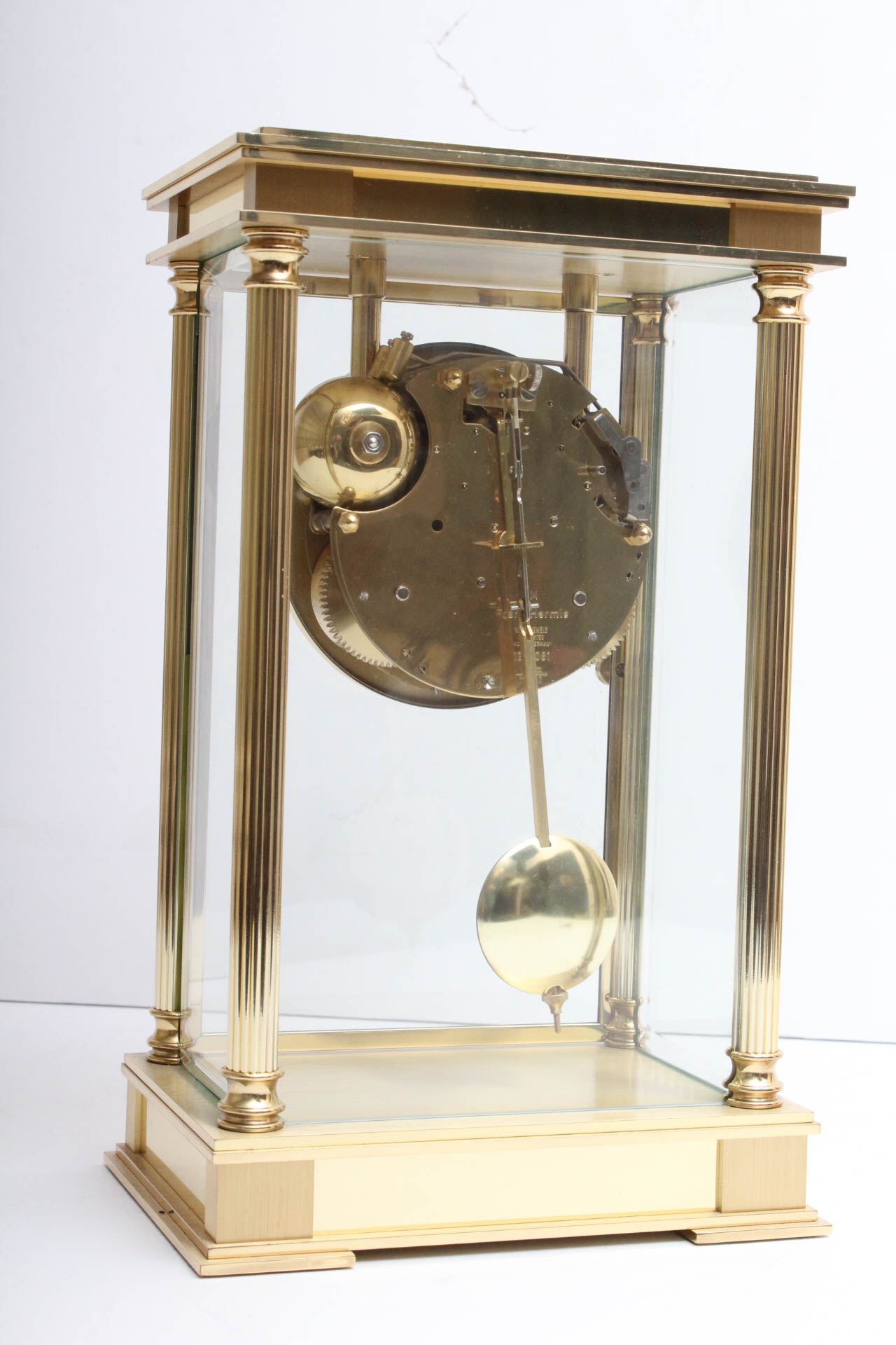 Franz Hermle and Sohn Brass Mantel Clock