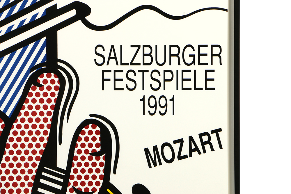 Signed Roy Lichtenstein Serigraph Poster for 1991 Salzburger Festspiele
