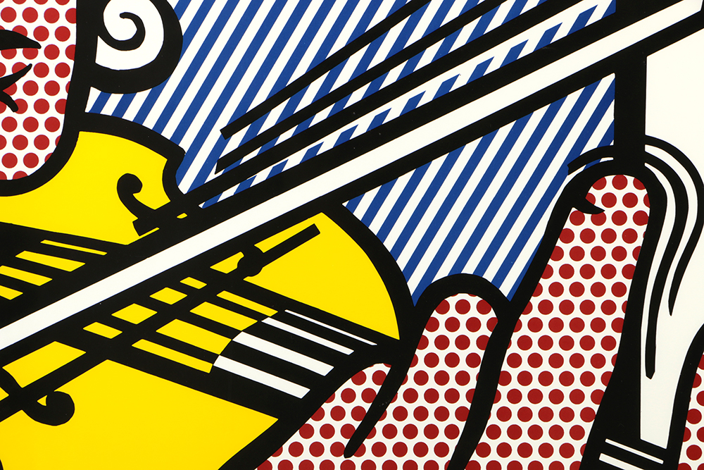 Signed Roy Lichtenstein Serigraph Poster for 1991 Salzburger Festspiele