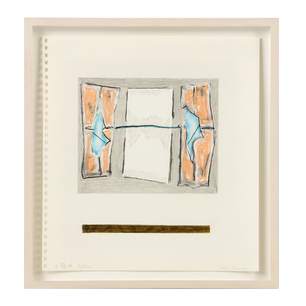 Tom Levine Mixed Media Sketchbook Drawing on Paper "4.VIII.07"