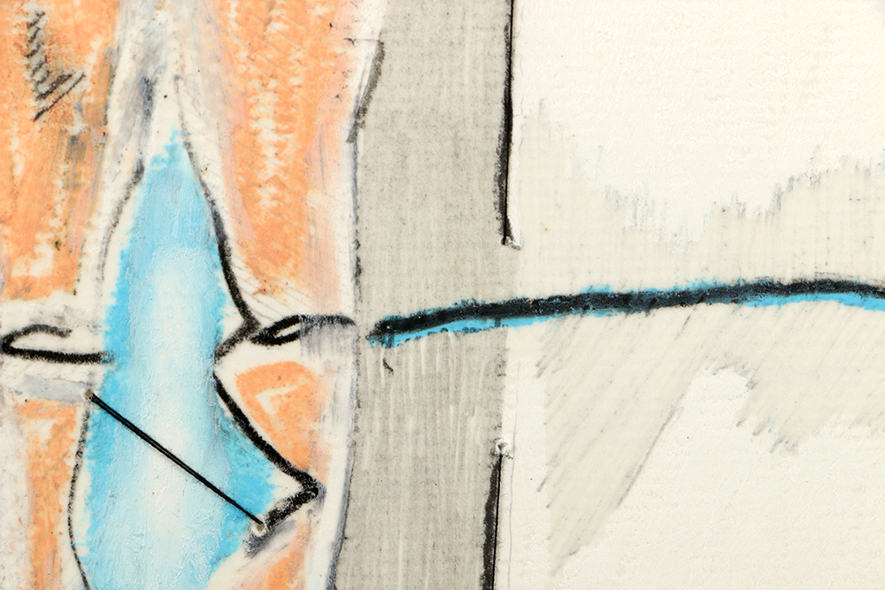 Tom Levine Mixed Media Sketchbook Drawing on Paper "4.VIII.07"