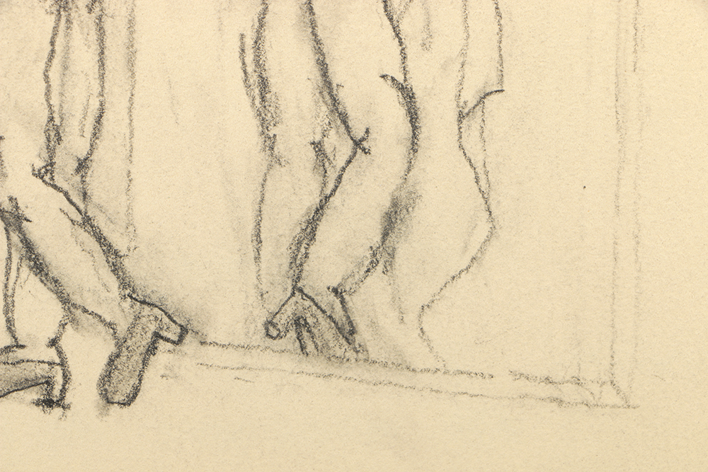 William Anthony Graphite Drawing on Paper "The Mirror"