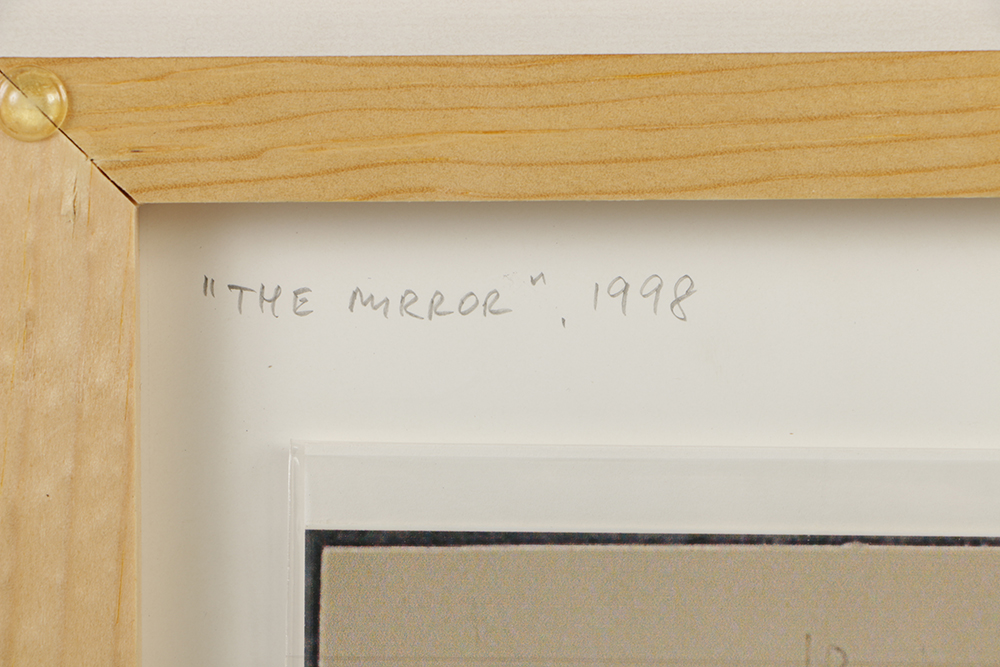 William Anthony Graphite Drawing on Paper "The Mirror"