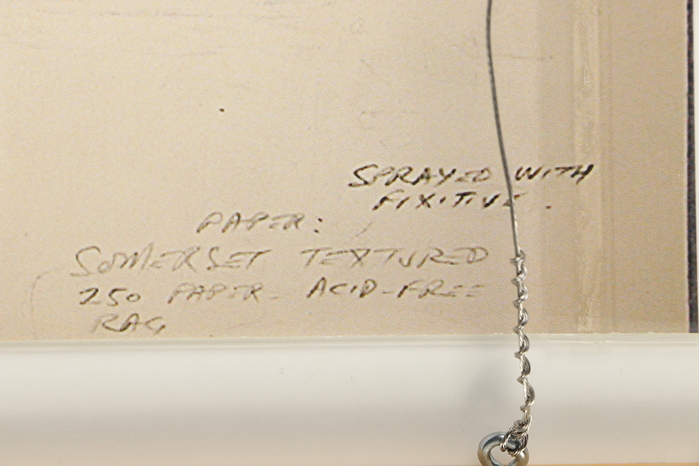 William Anthony Graphite Drawing on Paper "The Mirror"