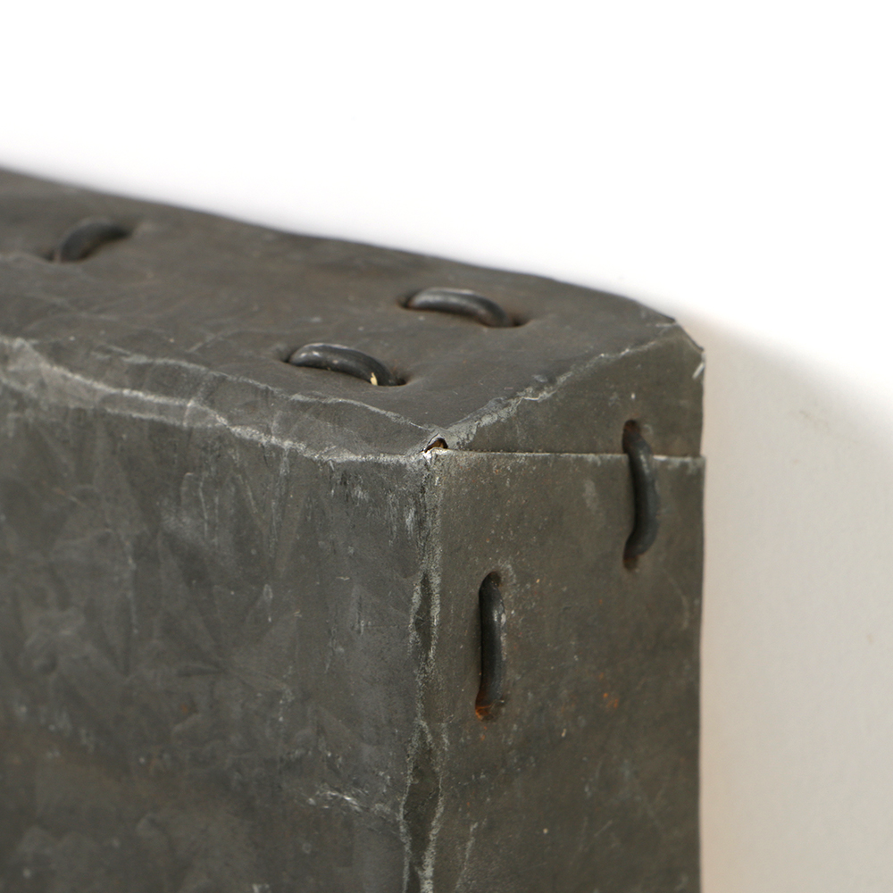 Michael Fitts Oil Painting on Found Metal Sheet "Wall Phone"