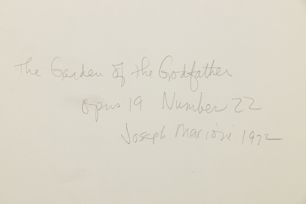 Joseph Marioni Acrylic on Board "The Garden of the Godfather"