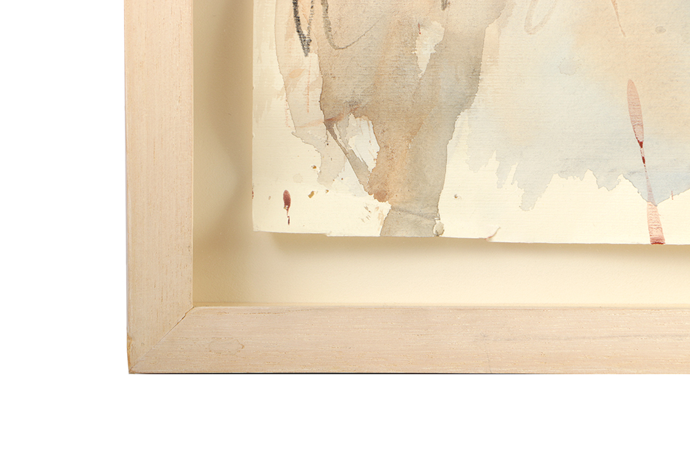 Jane Rosen Abstract Watercolor and Charcoal on Paper