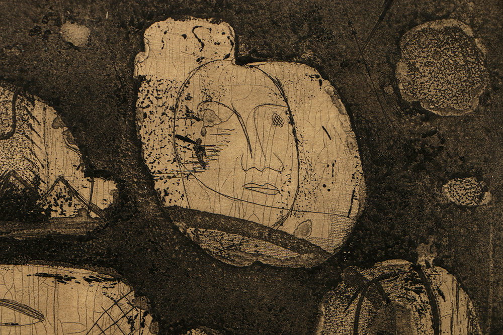 Louise Nevelson Limited Edition Etching on Paper "Ancient Landscape"