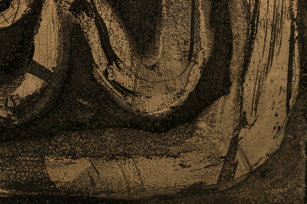 Louise Nevelson Limited Edition Etching on Paper "Ancient Landscape"