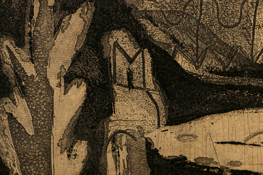 Louise Nevelson Limited Edition Etching on Paper "Ancient Landscape"