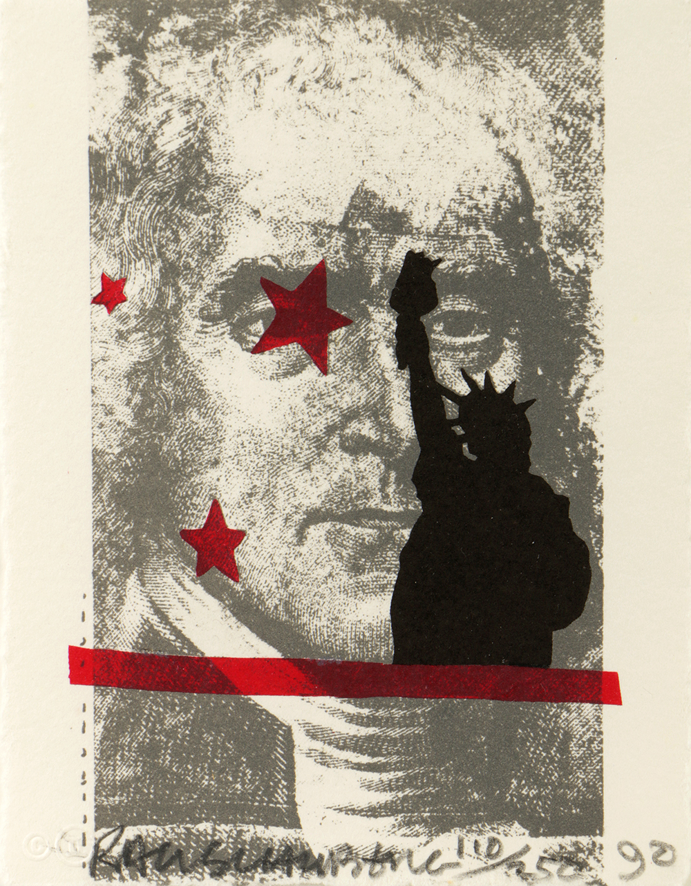 Robert Rauschenberg Limited Edition Lithograph on Paper "Speckled"