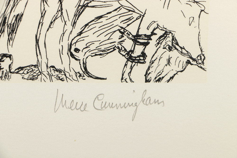 Merce Cunningham Limited Edition Lithograph on Paper