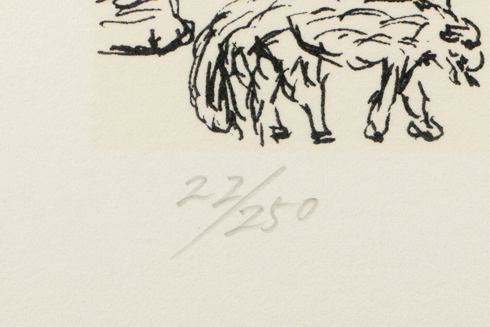 Merce Cunningham Limited Edition Lithograph on Paper