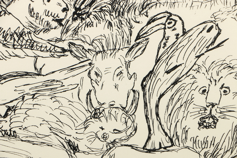 Merce Cunningham Limited Edition Lithograph on Paper