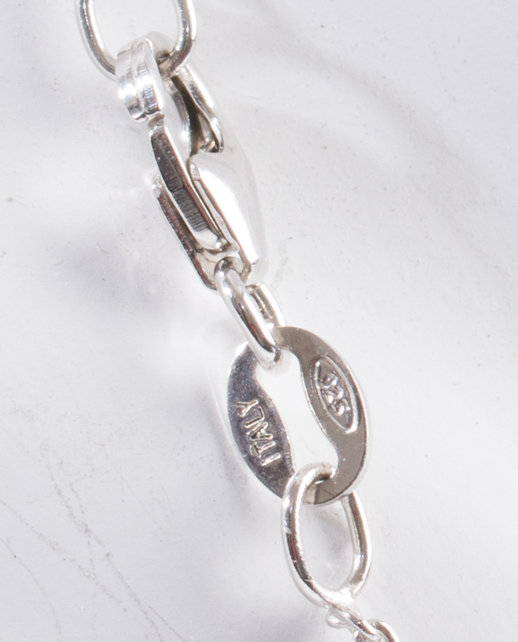 White and Black Diamond Flower Necklace