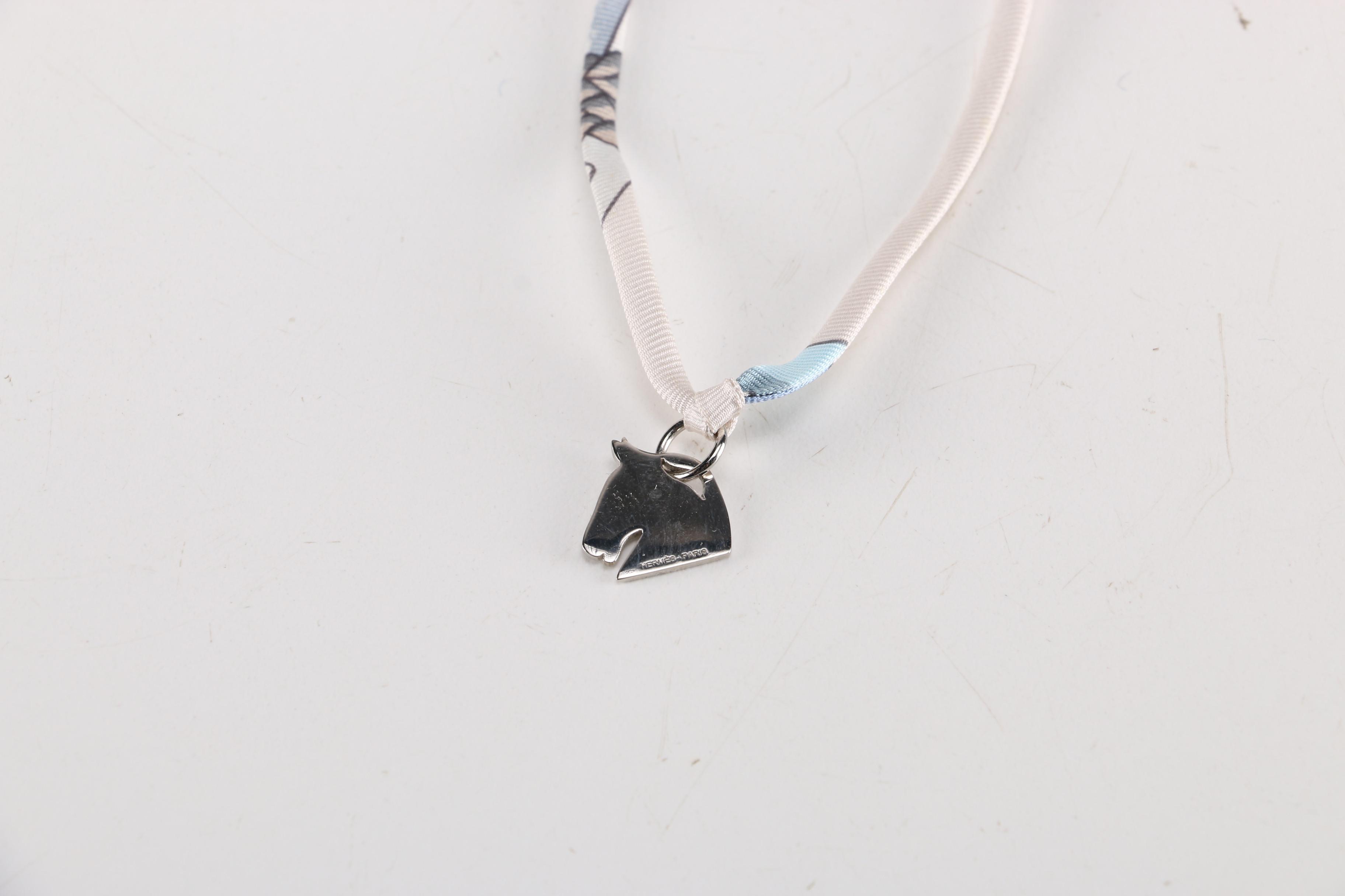 Hermès Tourbillon Horse Pendant Necklace