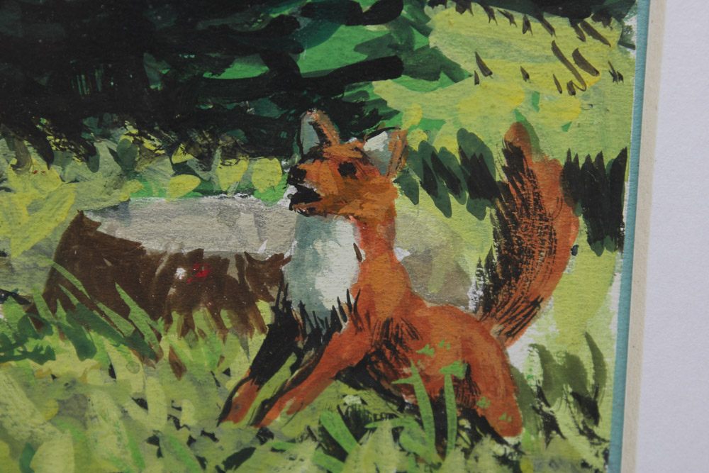 Stan Galli Oil Painting on Board for Weyerhaeuser Advertising