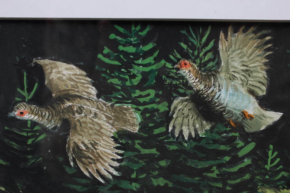 Stan Galli Oil Painting on Board for Weyerhaeuser Advertising