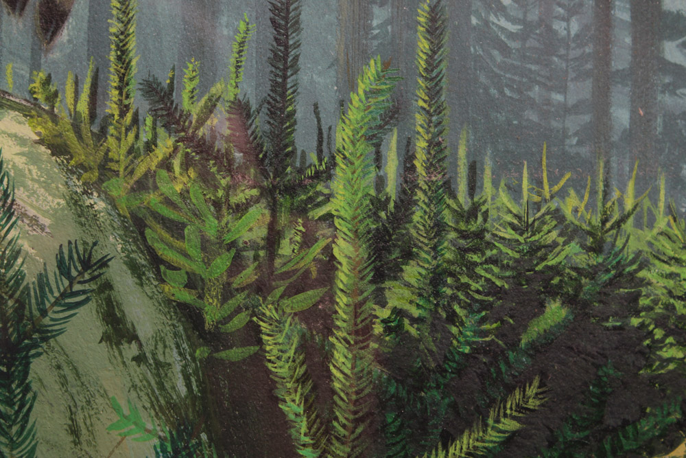 Stan Galli Gouache Painting on Board For Weyerhaeuser Advertising
