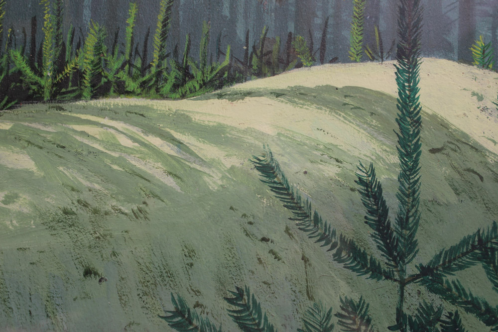 Stan Galli Gouache Painting on Board For Weyerhaeuser Advertising